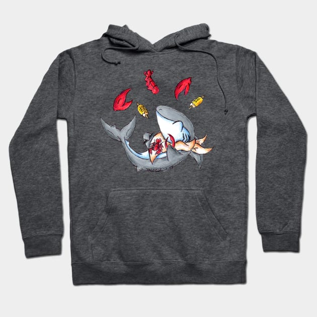 Lobstah Dinnah Hoodie by KristenOKeefeArt